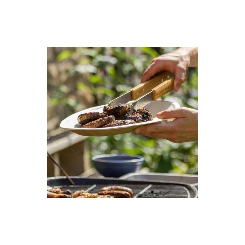 ECO Leaf 10 Disposable Palm Leaf Serving Platters, Medium Oval