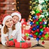 Mini Christmas Trees with Lights, 19.7 inch Tabletop Artifical Mini