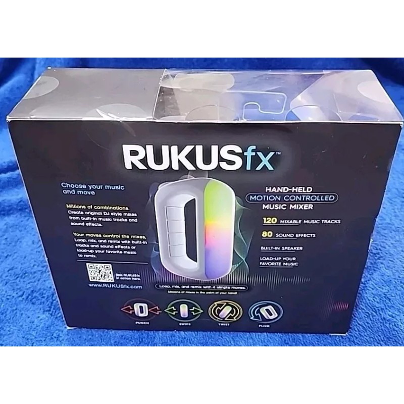 Rukus FX Hand Held Motion Controlled Music Mixer Bonus Silicone