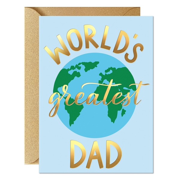 Father’s Day Card – Premium 5x7” Gold Foil Greeting Card