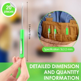 20 Pcs Pocket Screwdriver Double End Mini Screwdriver Set Dual-use Valve Core Removal Tool with Clips Slotted Screwdriver for Ring Doorbell Electricians Mechanicians Technicians Assemblers (Green)