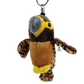 Falke Key Ring Plush Griffin Bird Cuddly Toy Pendant Brown Bjarnne