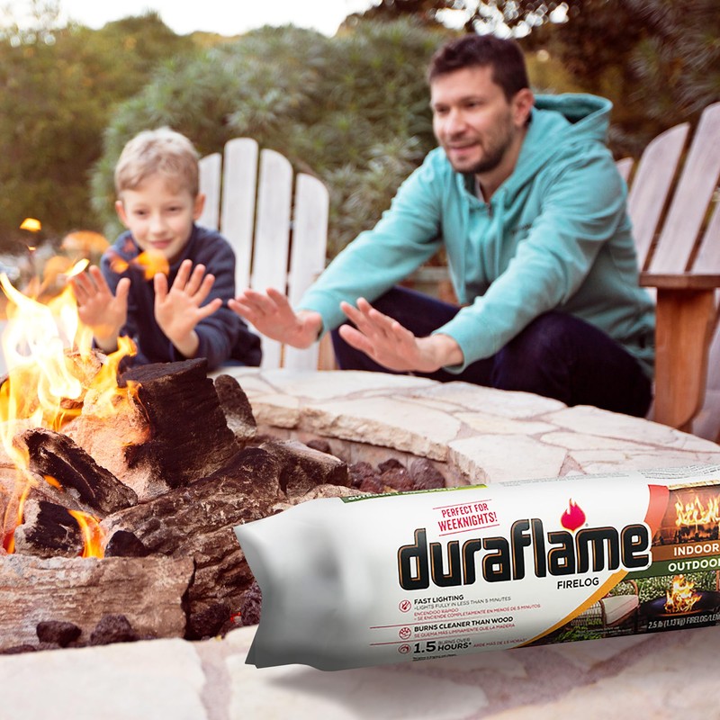 Duraflame 2.5-lb 1.5-Hour Burn Indoor/Outdoor Firelog (12-Count) - Perfect Fire-Log