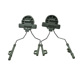 Tactical Helmet Rail Adapter for Tactical Headsets Compatible with Comtac II/III Earmor M31/M32 Fits Fast, MICH, Wendy Helmets (Green/w)