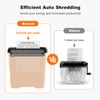 Bonsaii Paper Shredder for Home Use, 6 Sheet Strip Cut