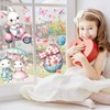 Easter Window Clings, 65 PCS Easter Stickers, Reusable Double-Sided Cute