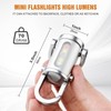Ciwuzxs Keychain Flashlights Rechargeable, 800 Lumens EDC Mini Flashlights, COB