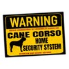 Cane Corso Italiano Dog Sign Warning Security System Door Sign