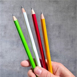 RevMark Jumbo Round Pencil 24-Pack with Black Lead, USA Made. Quality Cedar Wood for Carpenters, Construction Workers, Woodworkers, Framers, DIY, Students, Teachers (Red)