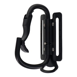 Sankyo Corporation DT-TBM-811B Movable Aluminum Tool Hook with Curved Gate x Claw, Matte Black