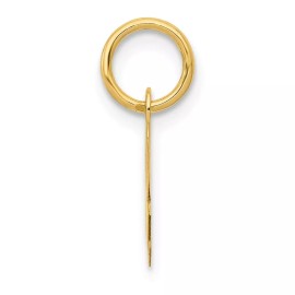 Unbranded 14K Yellow Gold Small Script Initial A Charm