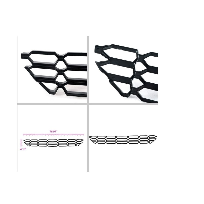 G-PLUS Front Upper & Lower Grille Insert Snap On Insert