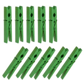 Alipis 40 pack Green Wooden Clothespins 2.90 inch Clothes Pegs for Laundry Quilt and Duvet Cover Holding Windy Day Hanging Support Lightweight Hard Wood Clips for Everyday Use