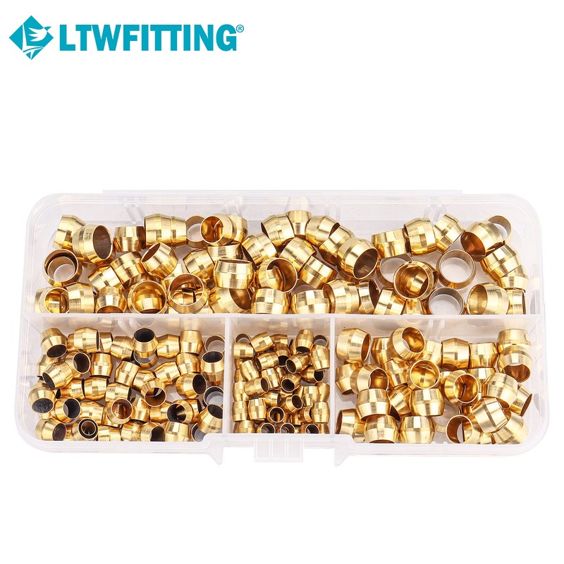 LTWFITTING Assortment Kit 1/8 3/16 1/4 5/16 Inch OD Compression