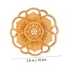 iplusmile 1set Thickened Bamboo Lotus Shape Creative Home Decor Protects