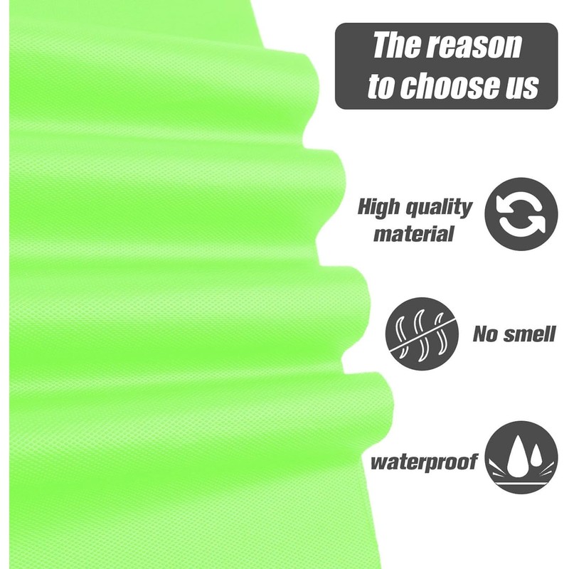 Kesfey Lime Green 3 Pack Premium Plastic Tablecloths for Parties
