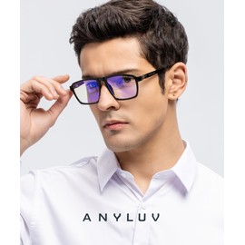 ANYLUV Blue Light Glasses Men, Blue Light Blocking Glasses for Men Women Anti Eyestrain UV400 for Eye Protection