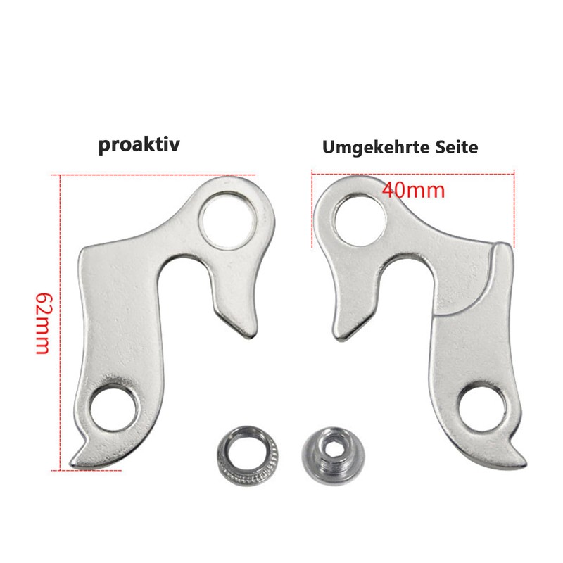 SHULLIN 2pcs Derailleur Hanger Drop Out Adapter Rear Tail Hook