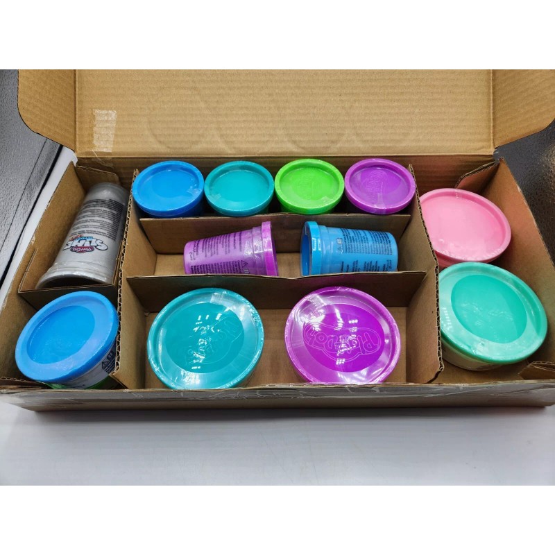 Play-Doh Slime Multipack Cool Colors, Foam, Krackle, Cloud, Hydro 13