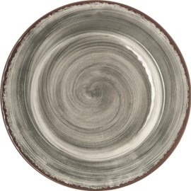 Carlisle FoodService Products Mingle Plastic Dinner Plate, Melamine Plate for Catering, Restaurants, 11 Inches, Smoke