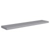 Gray MDF Floating Wall Shelf 47.2\"x9.3\"x1.5\" Stylish Display Standcolor: Grey