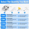 HYIEOU Sliding Window Locks with Key (2 Sets), Adjustable Aluminum