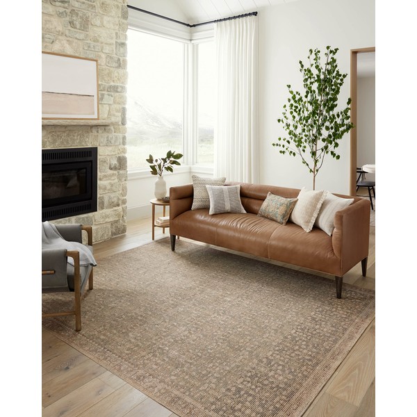 Loloi Angela Rose x Aubrey Sage/Bark 7'-6" x 7'-6" Round