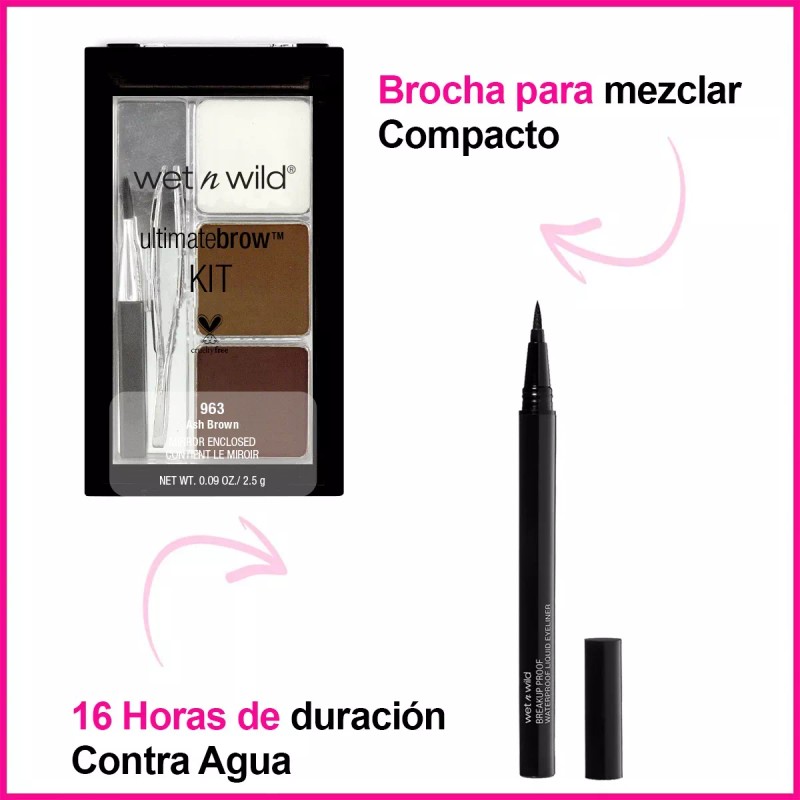 Wet n Wild Set De Ojos Elegantes Y Cejas Definidas