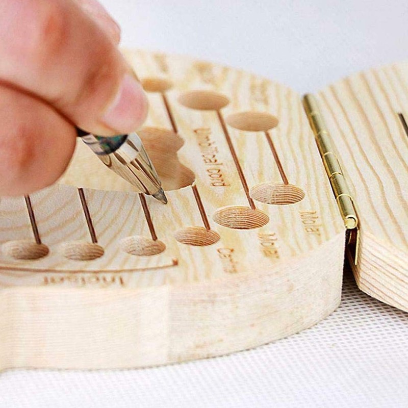 Aiky Wooden Baby Tooth Fairy Box Teeth Holder For Kids