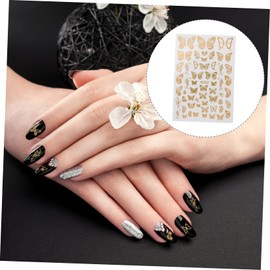 Healeved 24pcs Butterfly Nail Stickers for Manicures Stylish Nail Art Accessories for Women and Lightweight Decoration for Home