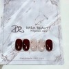 Dara Beauty November Art of the MonthMVP Burgundy Pearl Nails