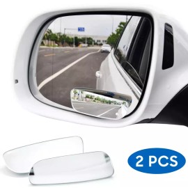 HIZPO 2X Blind Spot Mirror Auto 360° Wide Angle Convex Rear Side View Car Truck SUV US