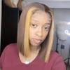 Brazilian Remy Human Hair Wig with Baby Hair Short Bob