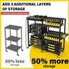 TC-HOMENY Power Tool Organizer Garage Storage with Charging Power Strip,