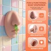 1PCS Nose Soap Dispenser, Silicone Material, Wall-Mounted