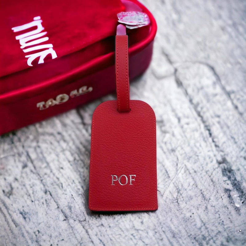 PERRÉ Tag Identificador de Equipaje en Cuero (Personalizado)
