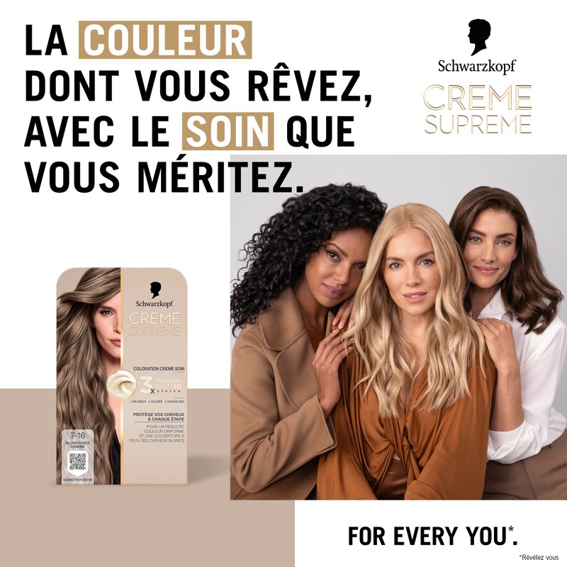 Schwarzkopf - Permanent Hair Colour - Supreme Result Cream -