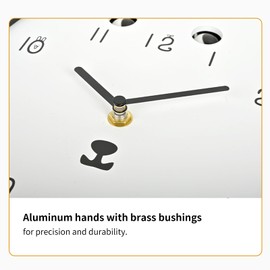 Adventurers Puppy Wall Clock – Adorable Silent Cartoon Clock with Swinging Tail and Rolling Eyes, Modern Fun Decorative Wall Clock for Kids’ Room, Bedroom, Kitchen or Living Room