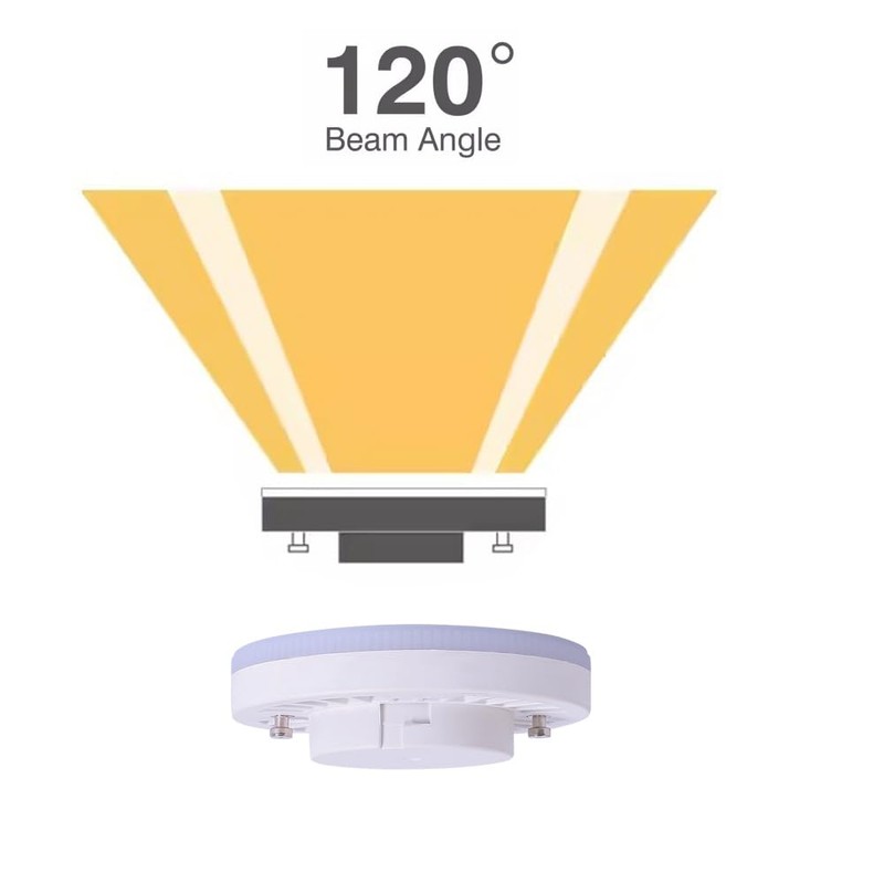 ukzboss GX53 7W 6000K Cool white Daylight white LED Spotlight