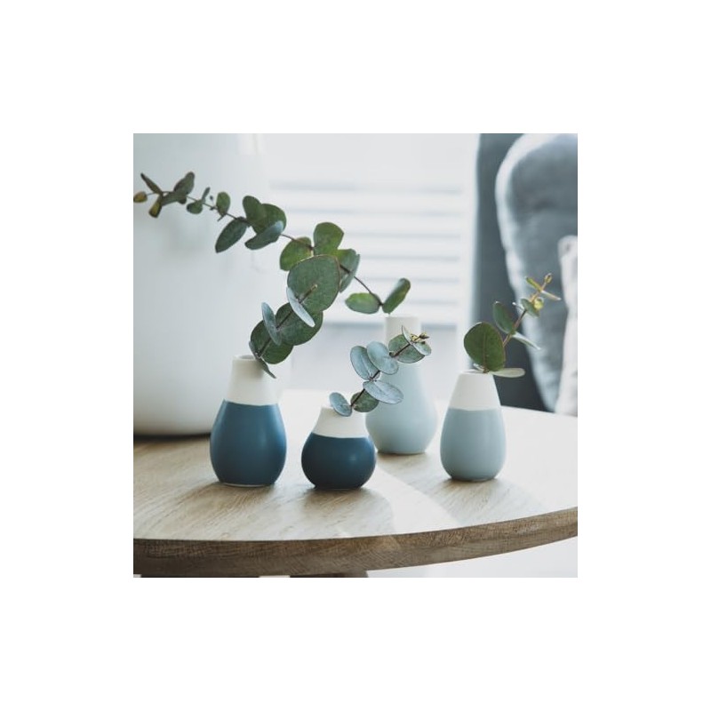 Räder Mini Pastel Vases, Set of 4, Blue