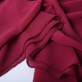 ShinyBeauty Burgundy Chiffon-Table-Runner 29x120-Inch Coffee Table Runner Chiffon Runner for Wedding Banquet Outdoor Table Runners Chiffon Overlay for Garden Outdoor Indoor Arch Decorations