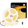 LLTOP COB LED Strip Lights Warm White 3000K, DC24v 16.4ft/5m