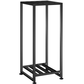 Luborn Plant Stand Indoor Outdoor, Wrought Iron Plant Stands 2 Tier Heavy Duty Metal...