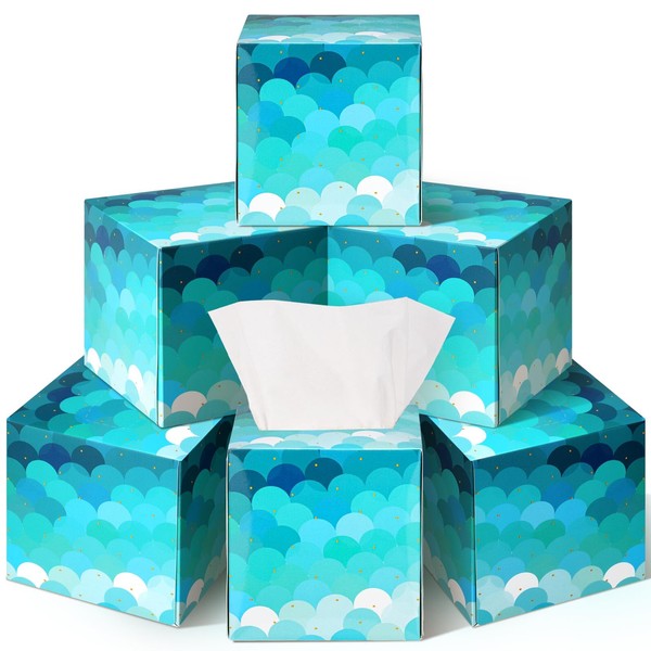 Zonon 12 Pcs 960 Sheets Square Tissues Cube Box Travel