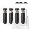 Sandfren 4PCS Carbon Fiber American Flag Car Lock Knobs, Vehicle