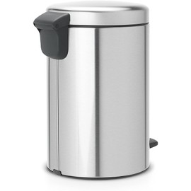 Brabantia Pedal Bin newIcon with Plastic Inner Bucket, 12 L, Matt Steel Fingerprint Proof