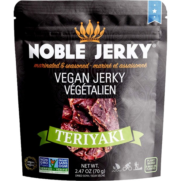 Noble Jerky Teriyaki Vegan Jerky, 2.47 oz