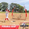 FITFIZZ 7x7 ft Baseball Net for Batting Pitching Hitting, Softball