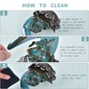 XUDREZ Moon Backflow Incense Burner, Lotus Leaf Pond Ceramic Incense