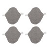 4PCS Washable Feminine Pads Gray Graphene Leakproof Breathable Reusable Sanitary